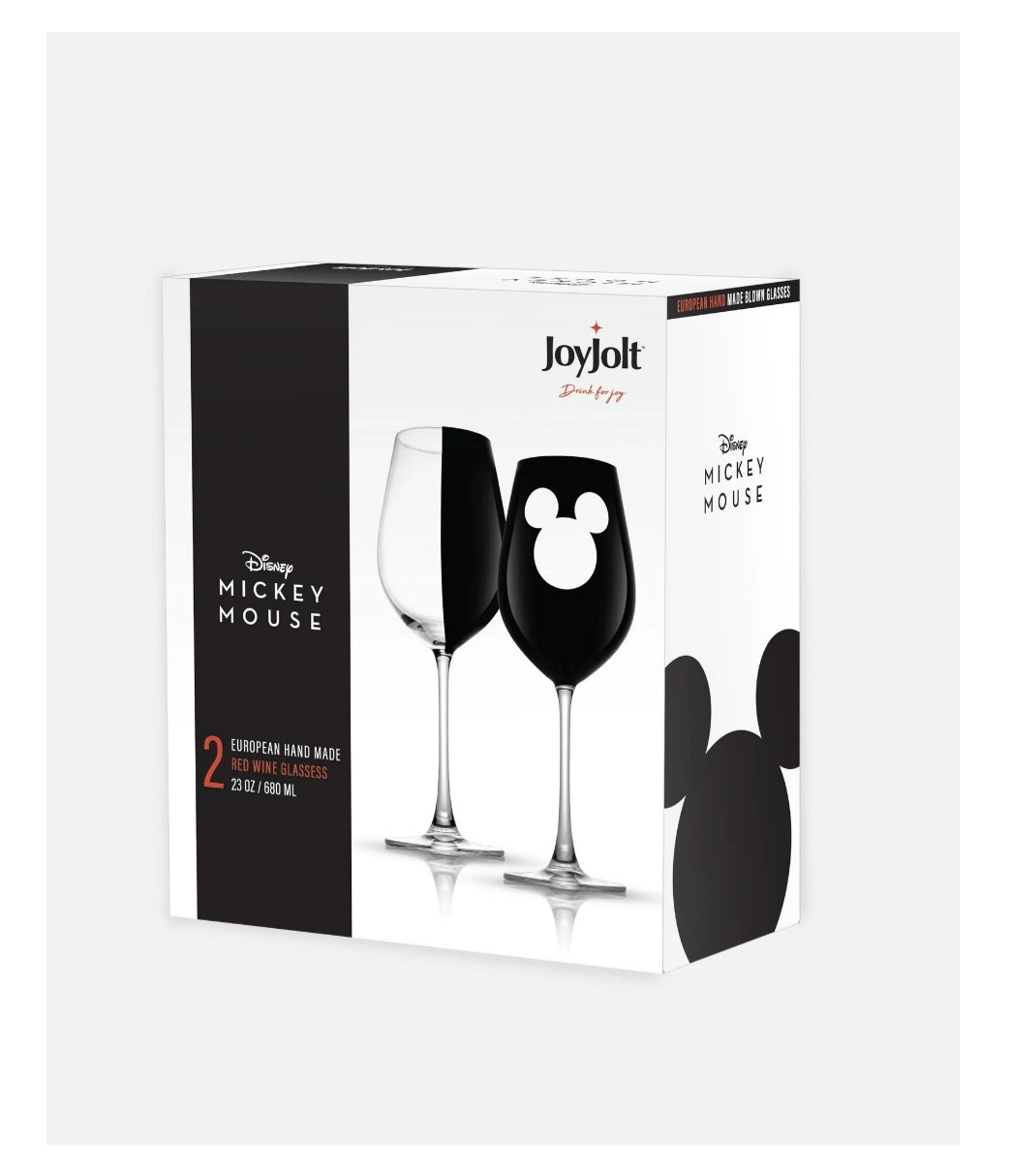 Disney Luxury Mickey Mouse Stemmed White Wine Glass Set
