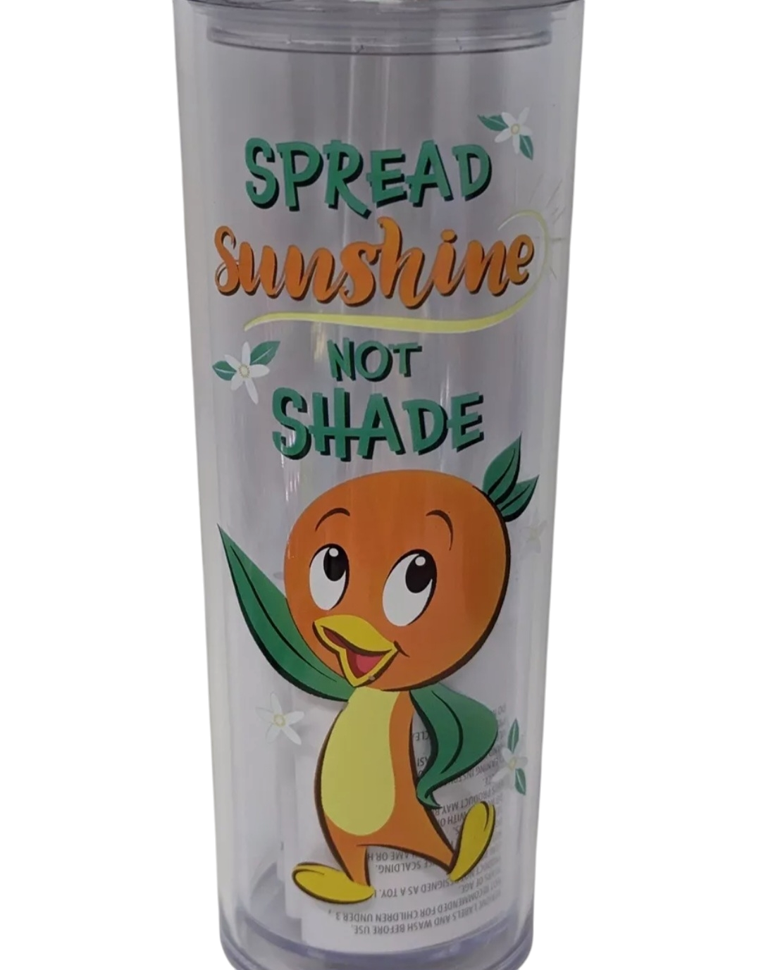 Disney Orange Bird Tumbler with Straw