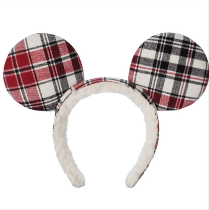 Mickey Mouse Plaid Christmas Ears