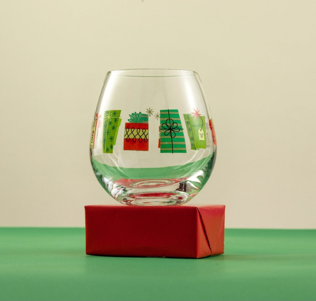Disney Mickey Mouse Joy Oh Joy Stemless Wine Glasses