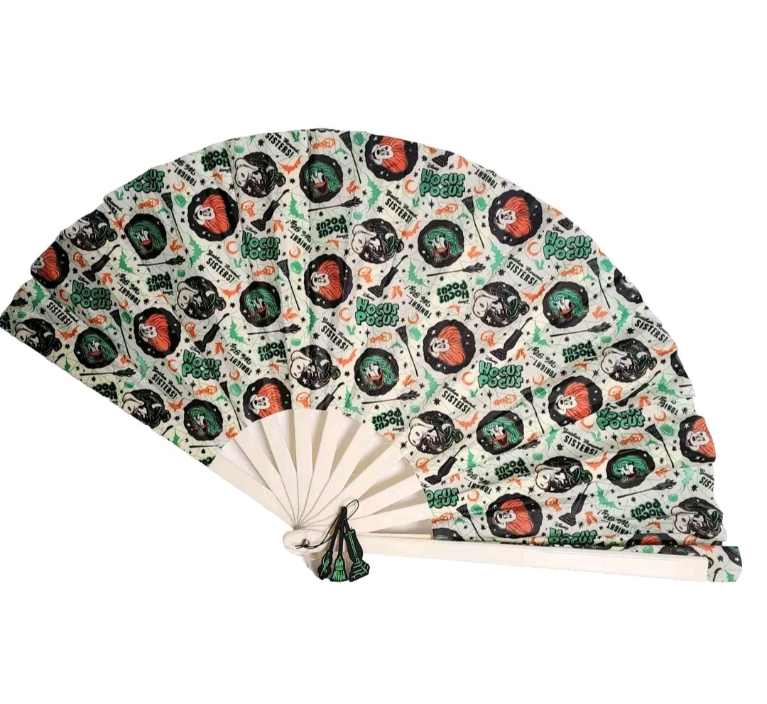 Minnie Daisy Hocus Pocus Sanderson Sisters Disney Hand  Folding Fan