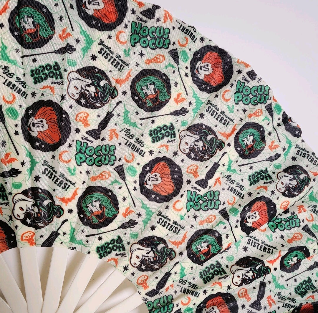 Minnie Daisy Hocus Pocus Sanderson Sisters Disney Hand  Folding Fan