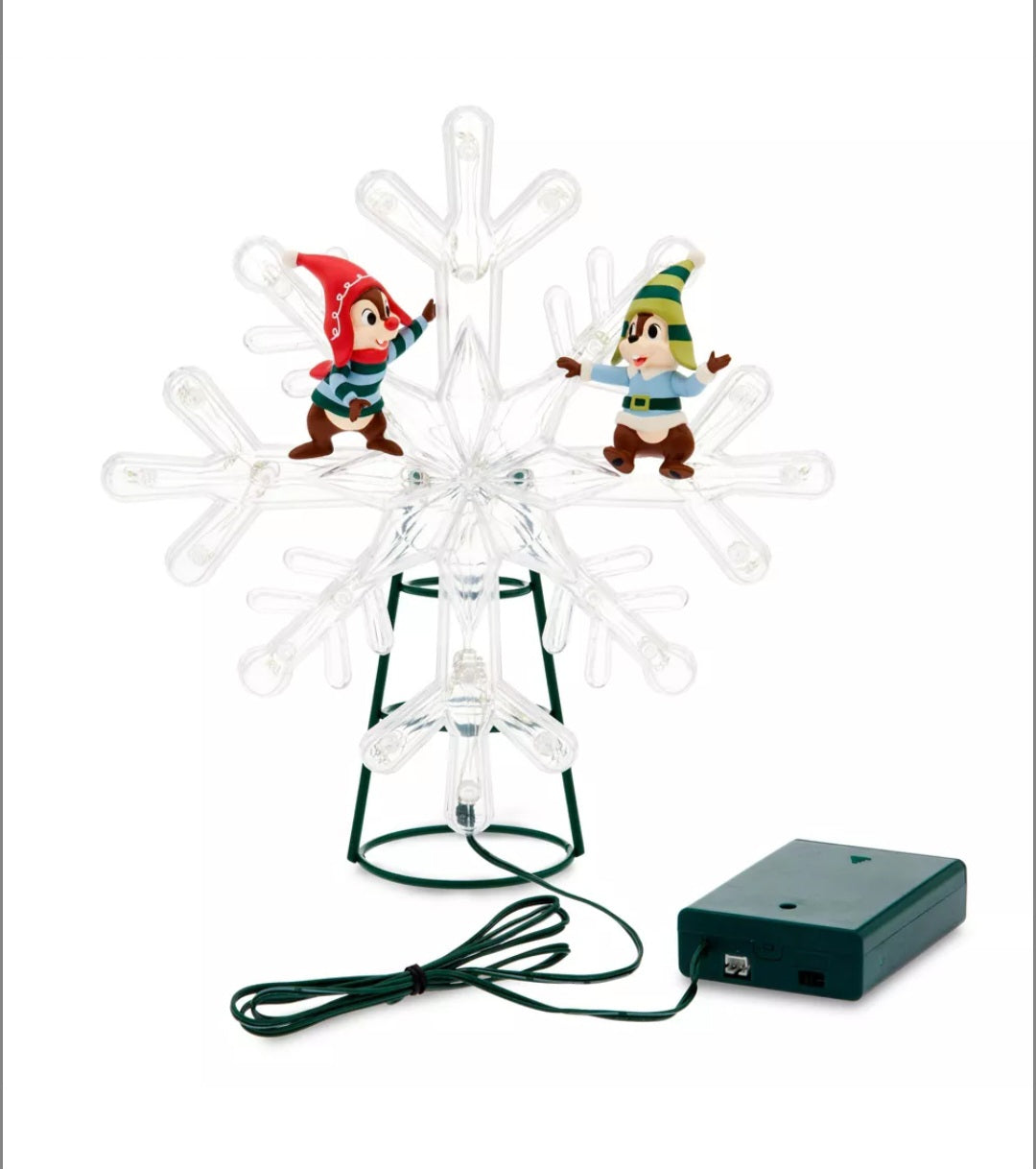Chip 'n Dale Light-Up Holiday Tree Topper