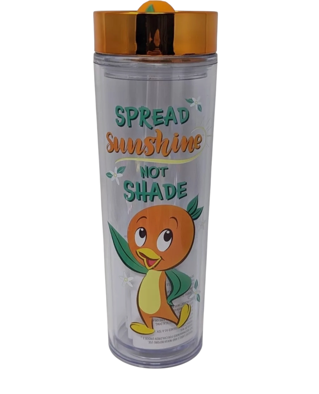 Disney Orange Bird Tumbler with Straw
