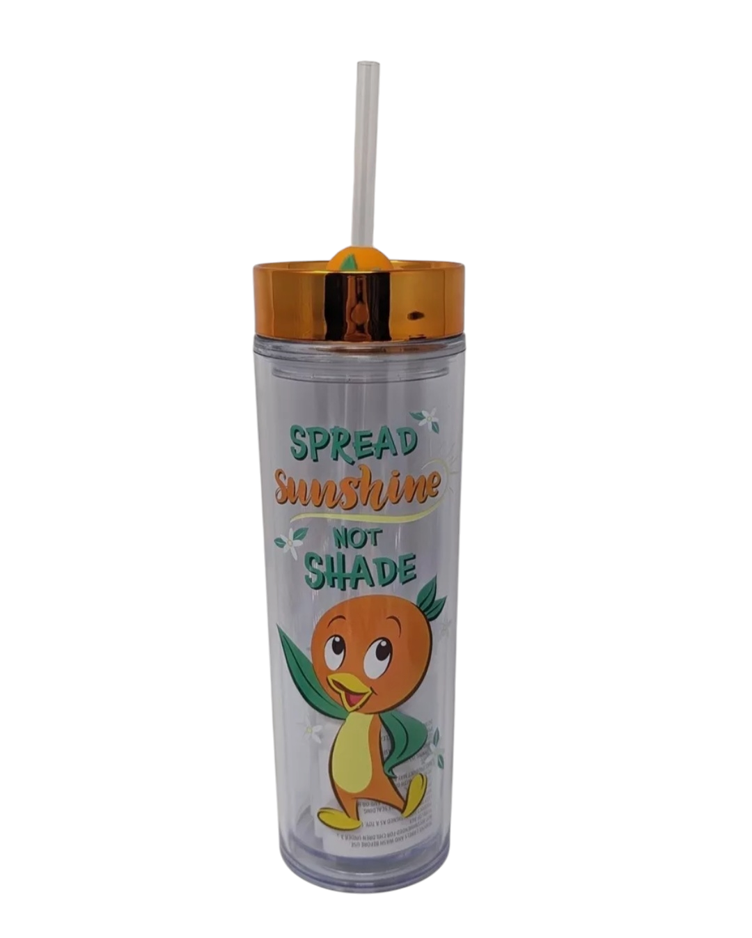 Disney Orange Bird Tumbler with Straw