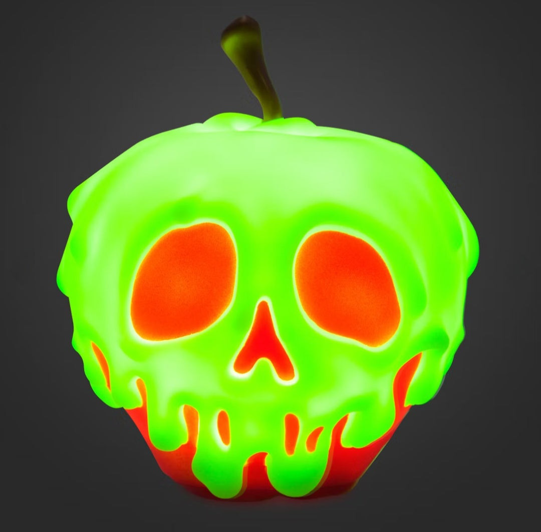 Disney Parks Halloween 2024 Snow White Poisoned Apple Tabletop Lamp Light
