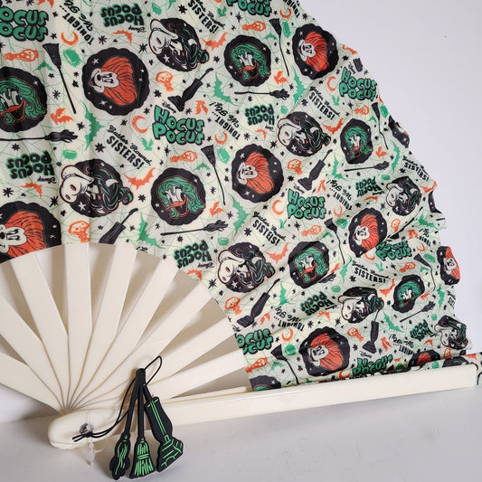 Minnie Daisy Hocus Pocus Sanderson Sisters Disney Hand  Folding Fan