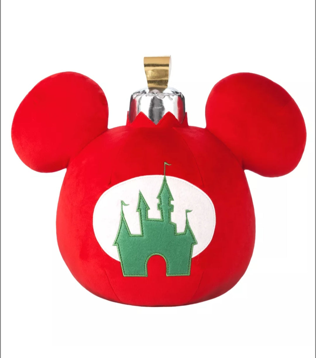 Mickey Mouse Holiday Ornament Throw Pillow