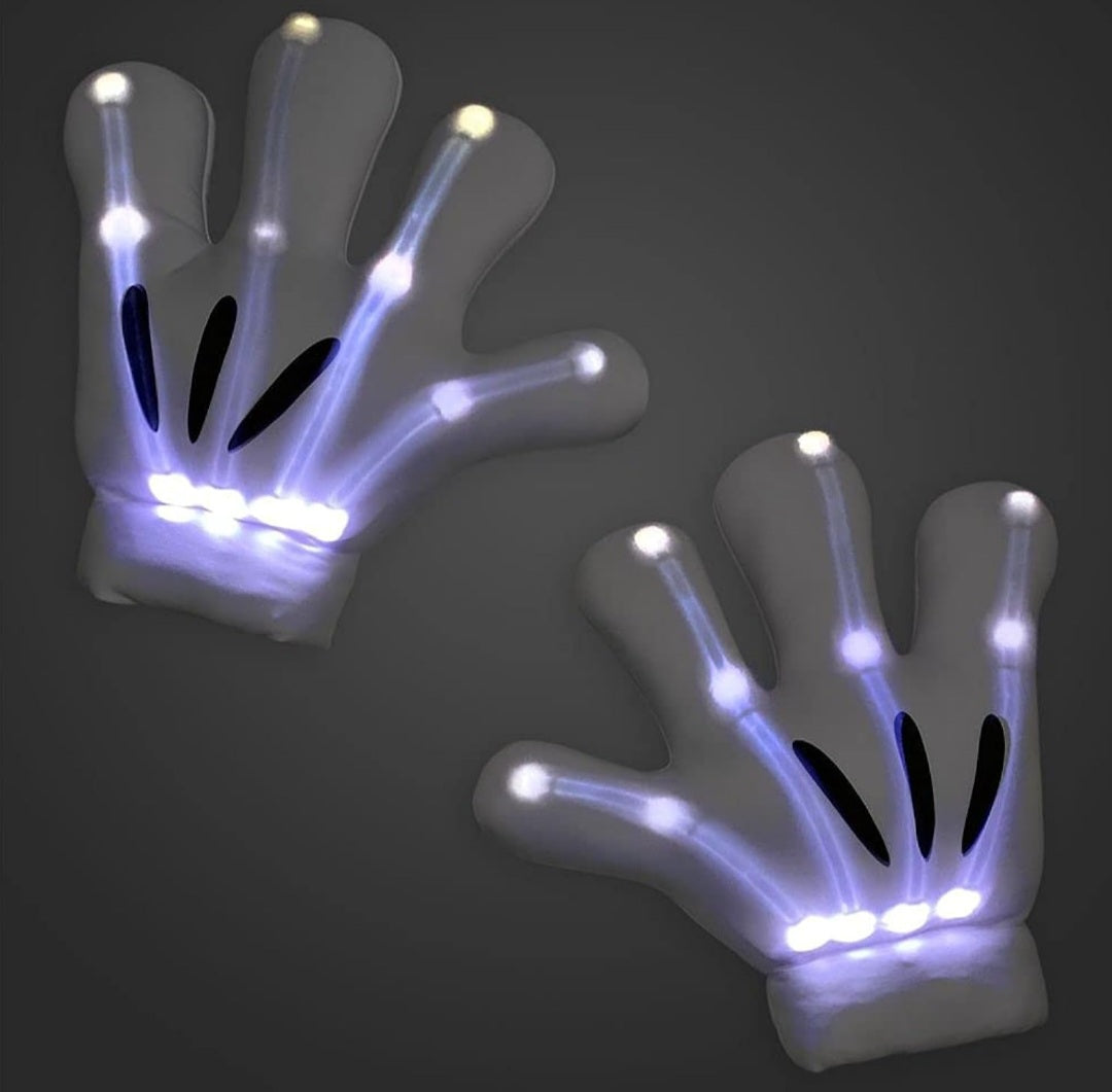 Disney Mickey Mouse Light-Up Skeleton Costume Accessory Set for Adults
